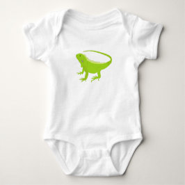 Iguana Lizard Illustration Baby Strampler
