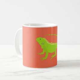 Iguana Lizard Illustration Kaffeetasse