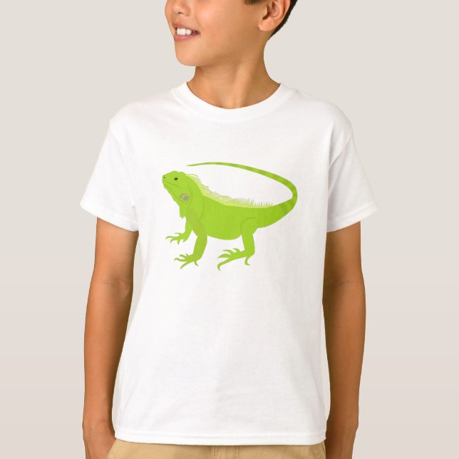 Iguana Lizard Illustration T-Shirt (Vorderseite)