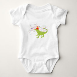 Iguana Lizard Partying Tiere mit Party Baby Strampler