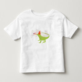 Iguana Lizard Partying Tiere mit Party Kleinkind T-shirt