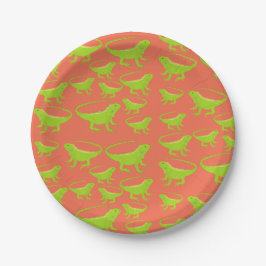 Iguana Lizard Pattern Pappteller