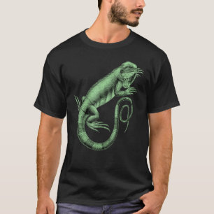 Iguana Lizard Reptile Leguan Green Pet Animal Herd T-Shirt