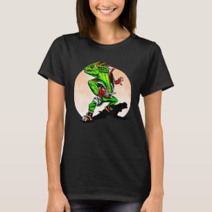 Iguana Man Retro Lizard Reptile Punk T-Shirt