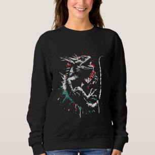 Iguana Paint Spritzers - Vintage farbenfrohe Legua Sweatshirt