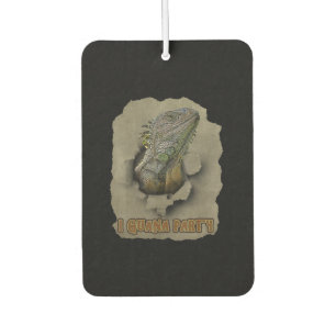 Iguana Party, Funny Wollte ich zu Party, Iguana Pa Autolufterfrischer