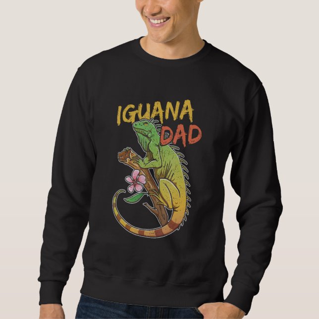 Iguana Reptiles Lizard Pet Terrarium Sweatshirt (Vorderseite)