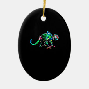 Iguana Roboter Keramik Ornament