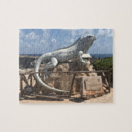 Iguana Sculpture Isla Mujeres, Mexico Jigsaw Puzzl Puzzle