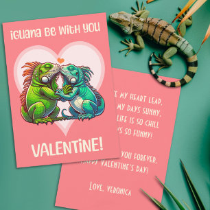 Iguana sei bei dir Süß Lustiges Valentinstag Feiertagskarte