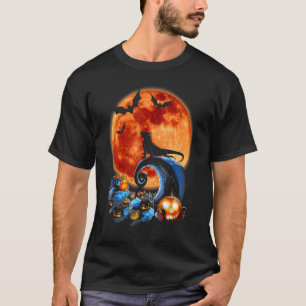 Iguana und Moon Halloween Silhouette T-Shirt