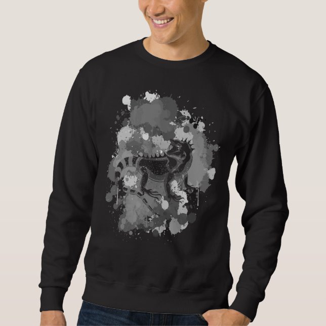Iguana Wildlife Reptile Lizard Animal Pet Iguana Sweatshirt (Vorderseite)