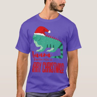 Iguana wünscht Ihnen frohe Weihnachten 3 T-Shirt