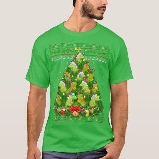 Iguana Xmas Leuchtturm Santa Iguana Ugly Christ T-Shirt