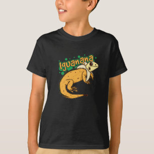 Iguanana Iguana Banana Design für Reptilienhalter T-Shirt