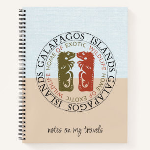 Iguanas Galapagos Inseln Reisen Notizbuch