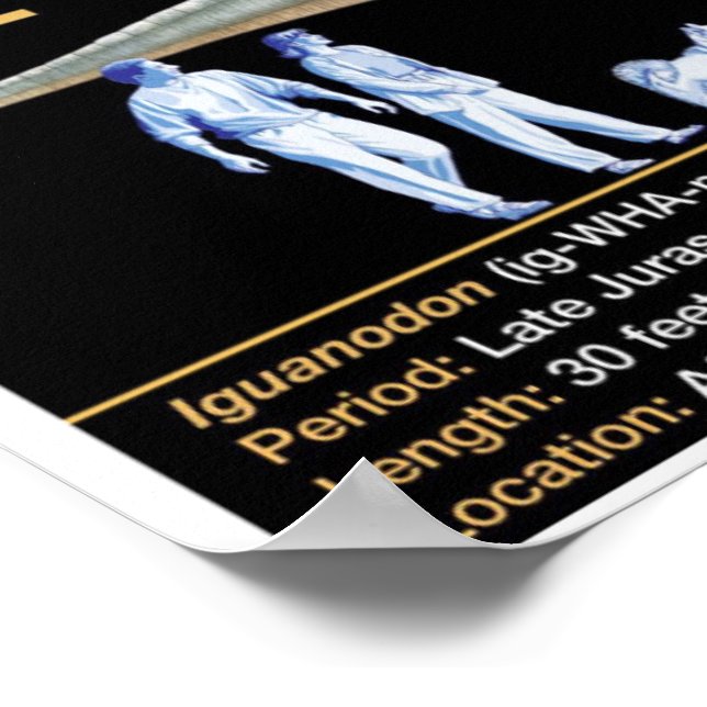 Iguandon - Biology Jurassic Poster (Ecke)