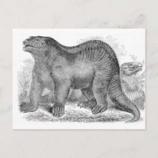 Iguanodon Antiquitdruck Postkarte