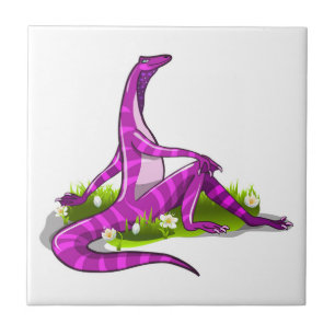 Iguanodon zeigt ihre natürliche Schönheit. Fliese