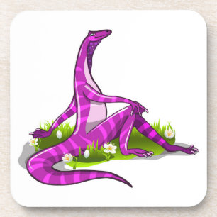 Iguanodon zeigt ihre natürliche Schönheit. Getränkeuntersetzer