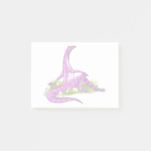 Iguanodon zeigt ihre natürliche Schönheit. Post-it Klebezettel