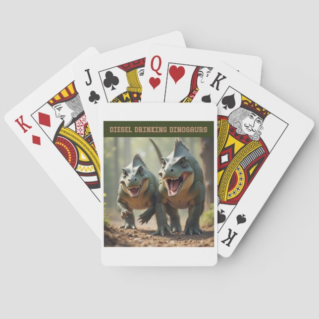 Iguanodons scherzen spielkarten (Rückseite)