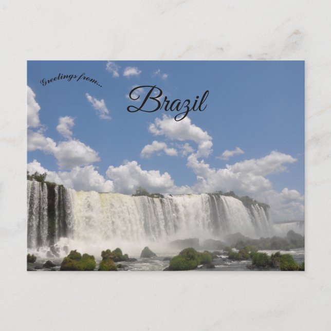 Iguassu Wasserfälle Brasilien Postkarte (Vorderseite)