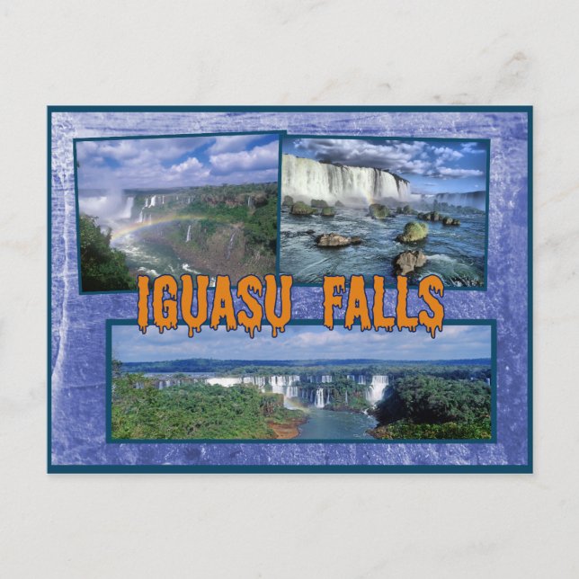 Iguasu fällt Brasilien Postkarte (Vorderseite)