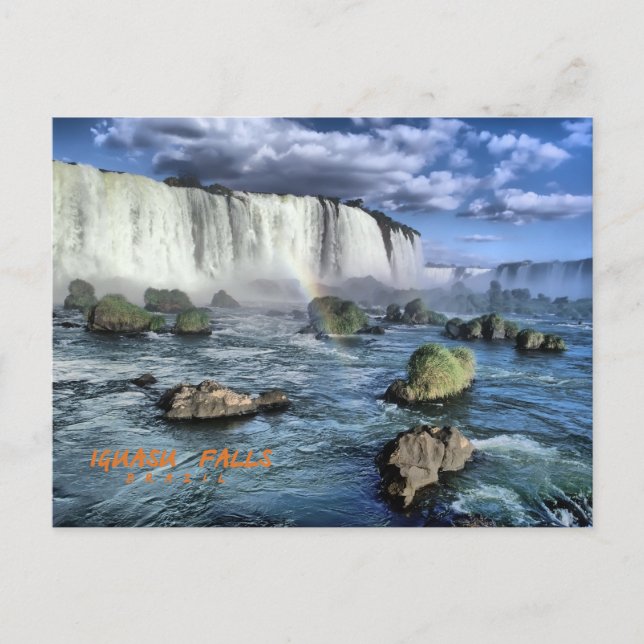 Iguasu fällt, Brasilien Postkarte (Vorderseite)