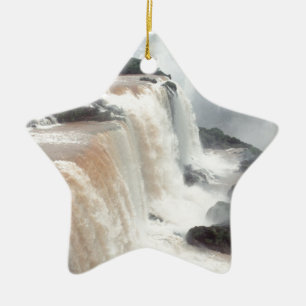 iguazu Fall Brazill Keramik Ornament