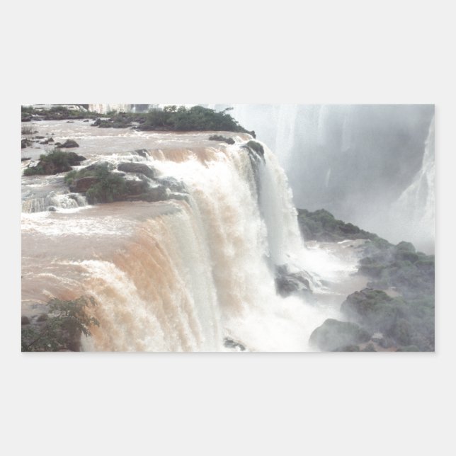 iguazu Fall Brazill Rechteckiger Aufkleber (Vorderseite)