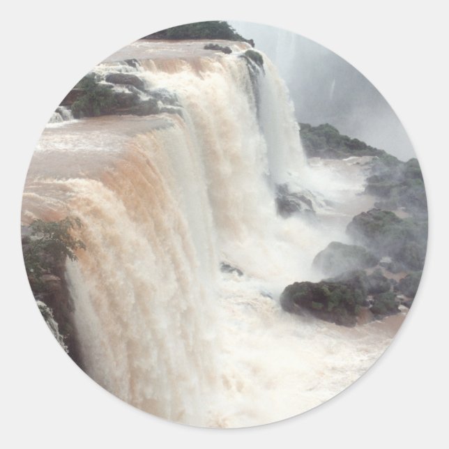 iguazu Fall Brazill Runder Aufkleber (Vorderseite)
