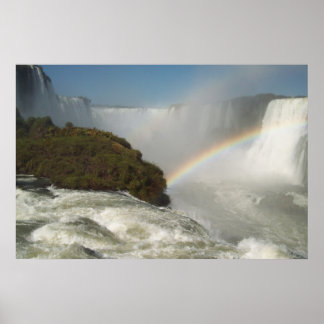 Iguazu Fall Rainbow Poster