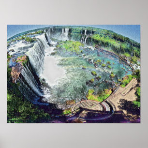 Iguazu Falls Argentina Poster