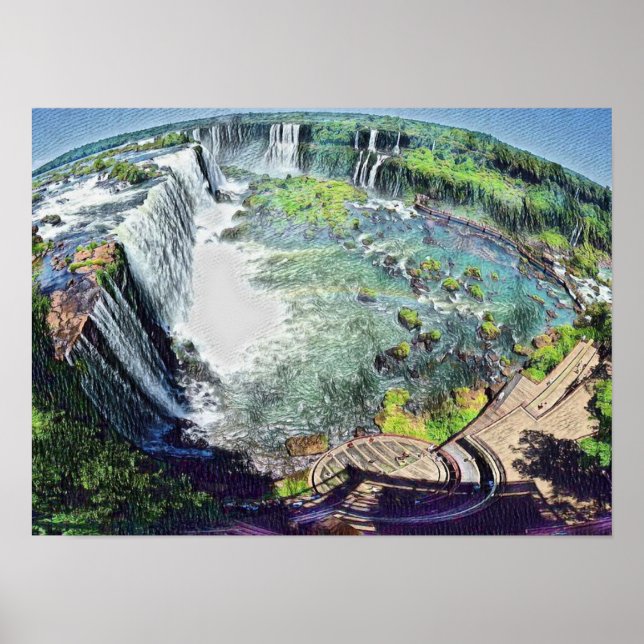 Iguazu Falls Argentina Poster (Vorne)
