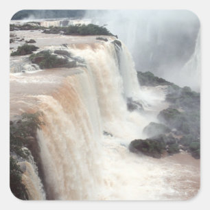 Iguazu Falls Brasilien / Argentinien Quadratischer Aufkleber