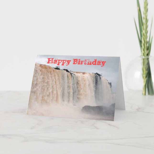 Iguazu Falls Brazil / Argentina Feiertagskarte (Vorderseite)