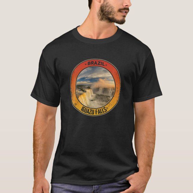 Iguazu Falls Brazil Travel T Shirt (Vorderseite)