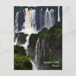 Iguazú Falls Brazil Waterfall Travel Postcard Postkarte