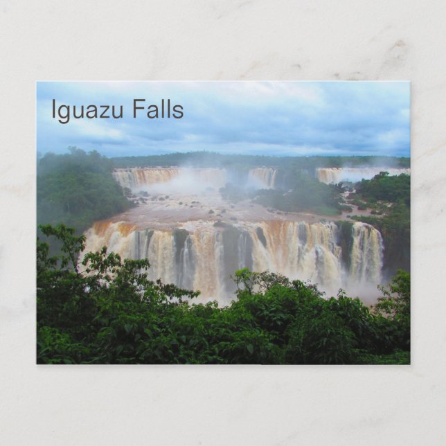 Iguazu Falls Postcard Postkarte (Vorderseite)