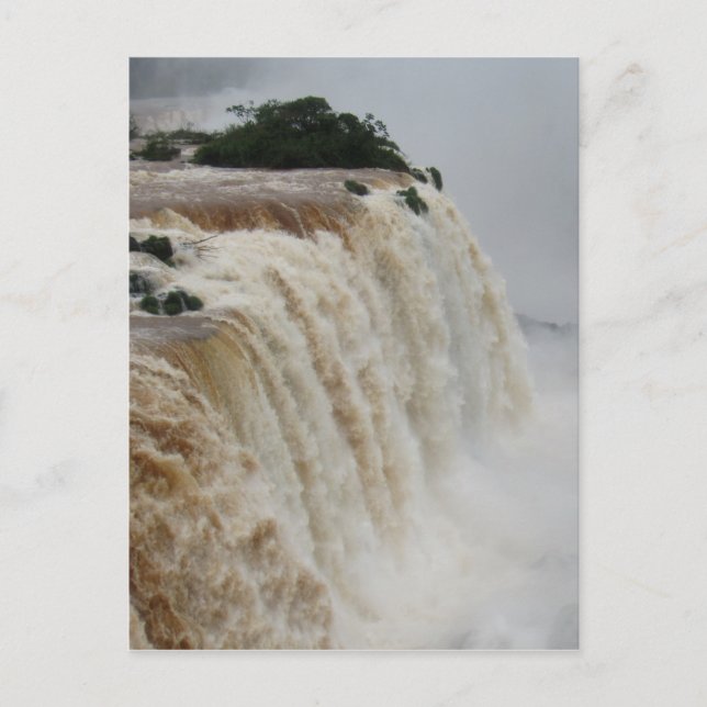 iguazu fällt grau postkarte (Vorderseite)