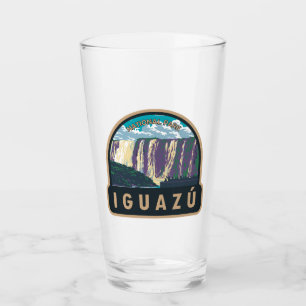 Iguazu Nationalpark Argentinien Vintage Kunst, Dic Glas