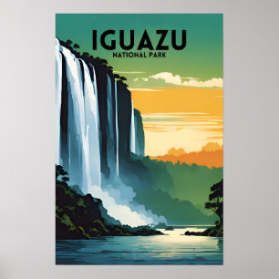 Iguazu Nationalpark Vintag Poster