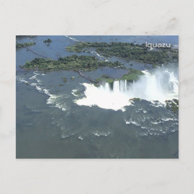 Iguazu-Stürze — Luftaufnahme Postkarte (Vorderseite)