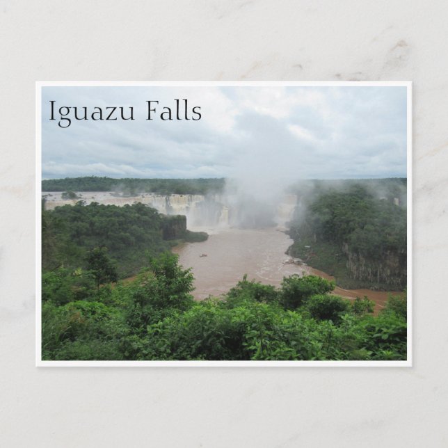 Iguazu-Stürze-Spray Postkarte (Vorderseite)