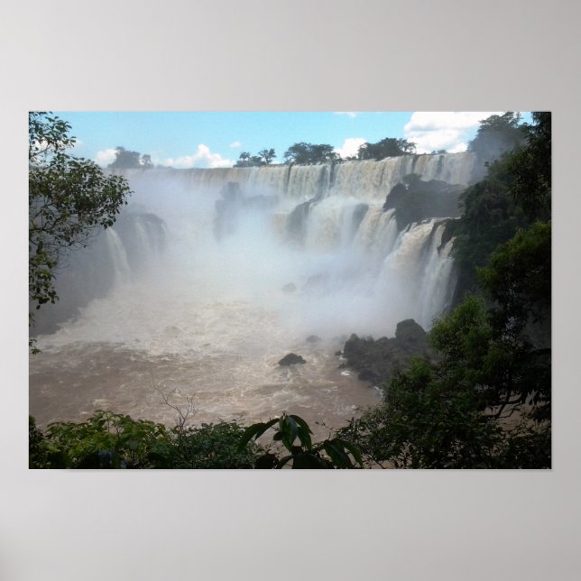 Iguazu Wasserfall Argentinien/Brasilien Foto der T Poster (Vorne)