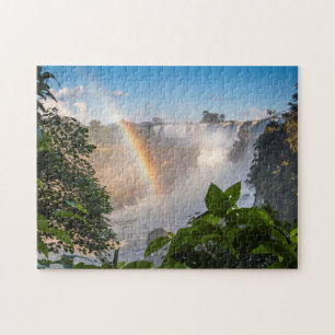 Iguazú Wasserfälle mit Regenbogen, Argentinien Puzzle