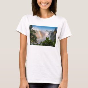 Iguazú Wasserfälle mit Regenbogen, Argentinien T-Shirt