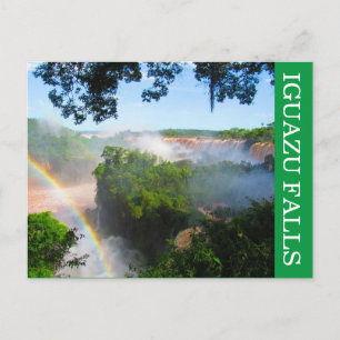 iguazu Wasserfälle Regenbogen Postkarte