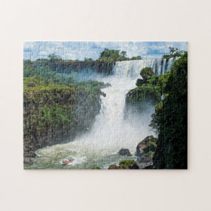 Iguazu-Wasserfälle umgeben von Dschungel Puzzle